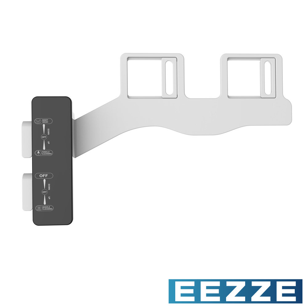 Kit bidet universel pour WC japonais EEZZE avec platine de fixation et commandes